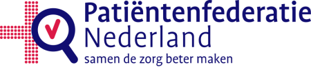 Logo Patiëntenfederatie Nederland, samen de zorg beter maken