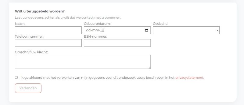 Pilots met terugbelverzoeken in TeleQ en Vcare