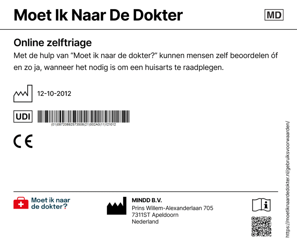 MDR label van Moet ik naar de dokter?